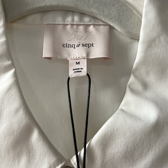 Cinq a Sept mixed media top - Picture 3 of 4